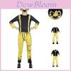 Costum Halloween Cosplay Jumpsuit cu Mască Bendy And The Ink Machine pentru Copii