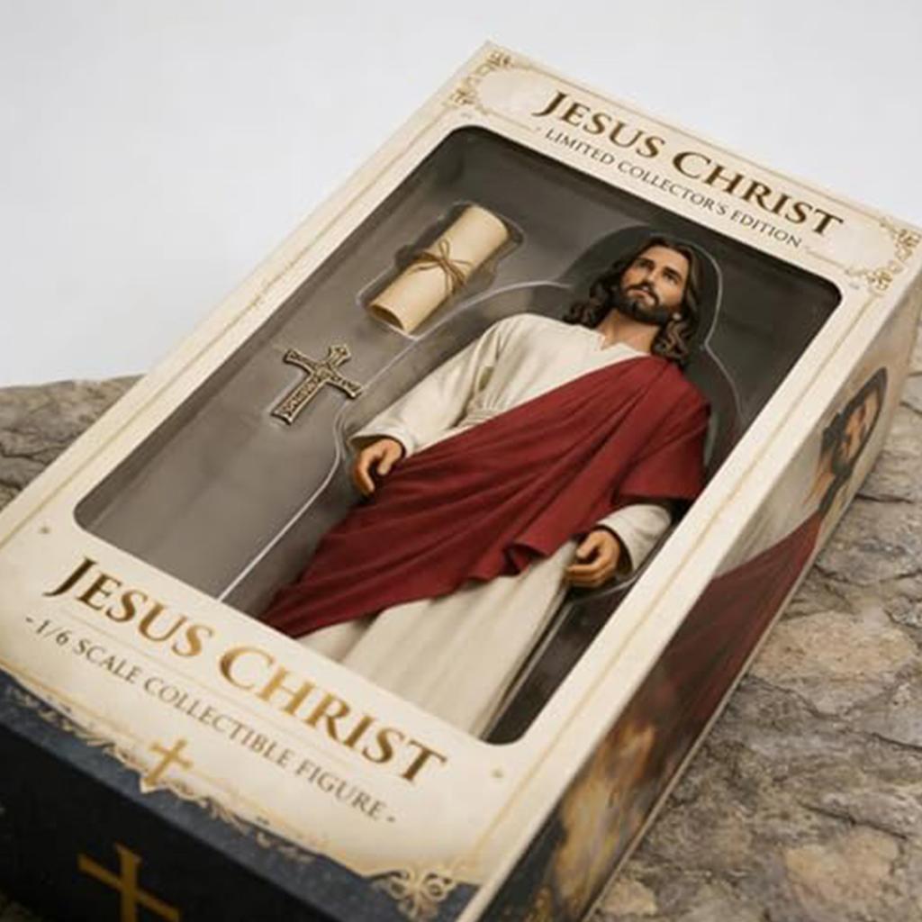 Statua di Gesù Cristo a Braccia Aperte Figura in Scala 1/6 Statuetta di Gesù Cristo Dipinta a Mano per Decorazione d'Interni Regalo per la Casa