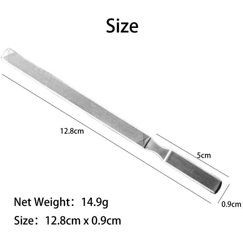 

Профессиональная пилка для ногтей из нержавеющей стали, полировальный блок, шлифовка для ногтей, пилочка для ногтей, маникюрные принадлежности, инструмент для удаления геля и кутикулы