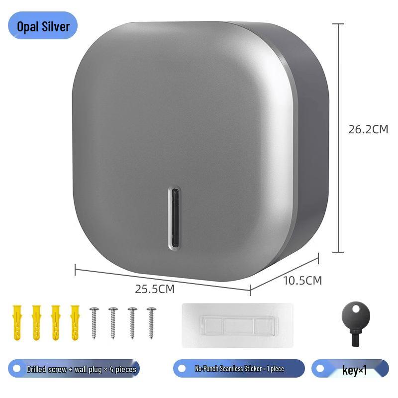 MDNG No-Punch Wall-Mounted Large Roll Paper Dispenser