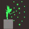 1PC Children's Switch Stickers Luminous Light Stickers Kid Room Decor Fairy Stars Cats PVC Stickers
