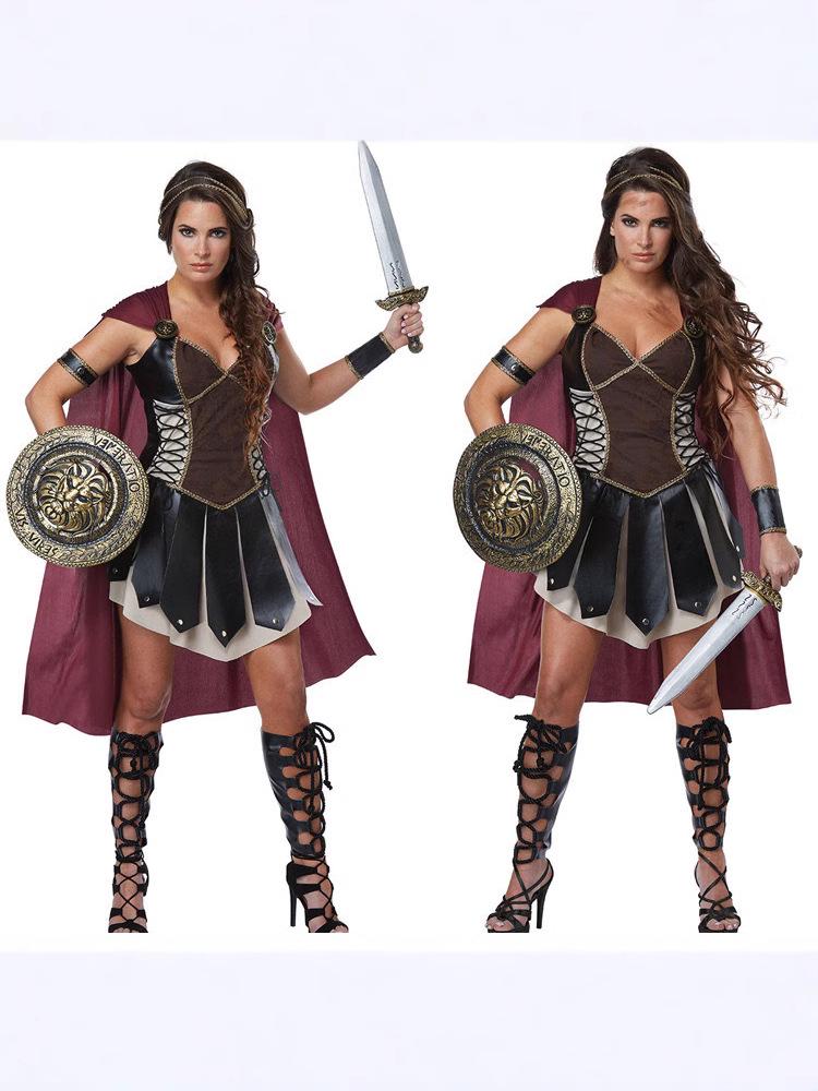Spartan Warrior Gladiator Costume for Halloween and Cosplay