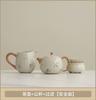 Beige Ru Kiln Western Ship Pot Large Kung Fu Teapot Household High-end Ceramic Tea Breaker Single Pot Small Tea Set