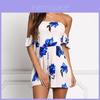 Stylish Fashion Women Floral Crepe Off Clubwear Jumpsuit For Elegant Outings