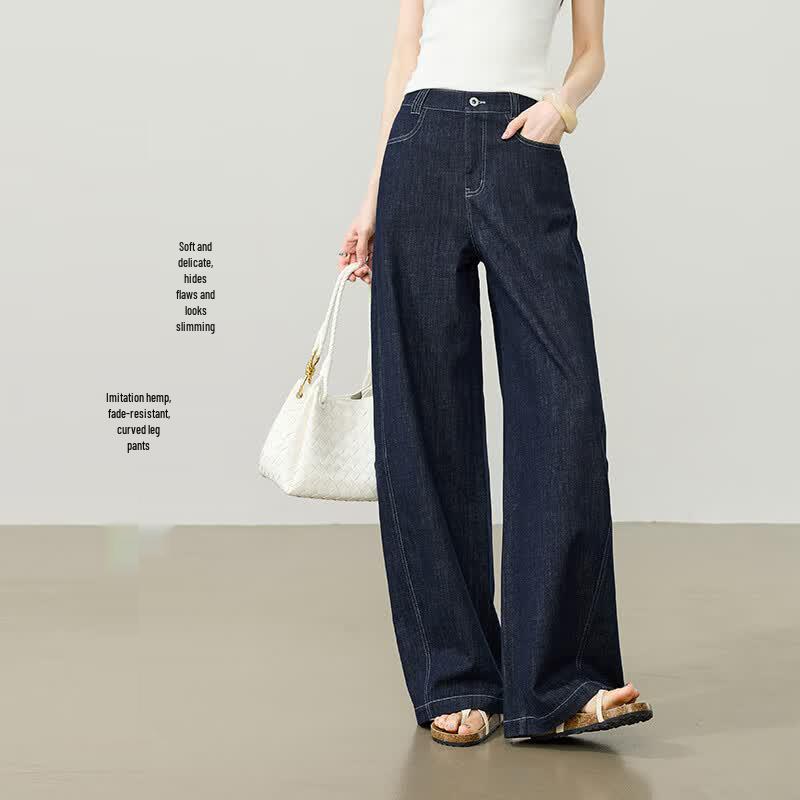 Esey Women s Lyocell Blend Wide-Leg Banana Pants 26