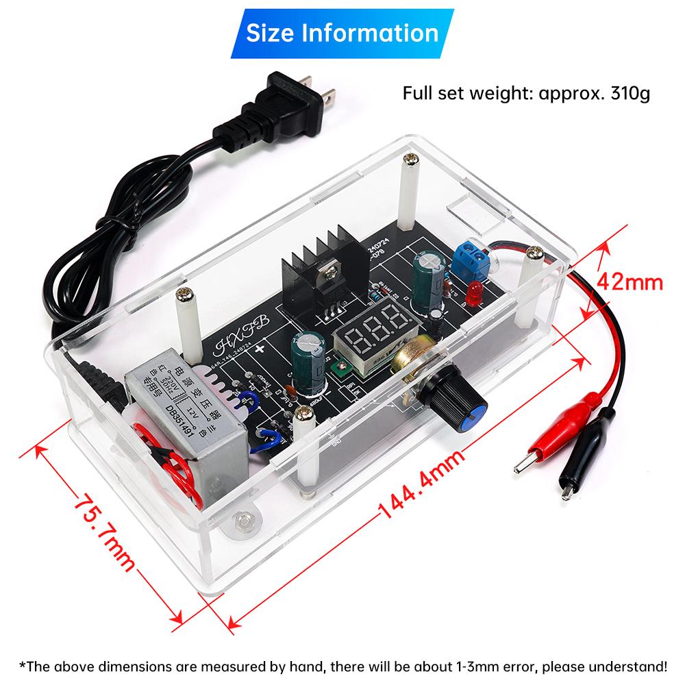 LM317 DC Regulated Adjustable Power Supply Module 110V 220V DIY Electronic Welding Kit Multi-function Welding Training