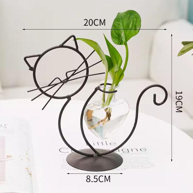 

Light luxury home creative hydroponic vase decoration Office desktop green flowers water plant container table decoration