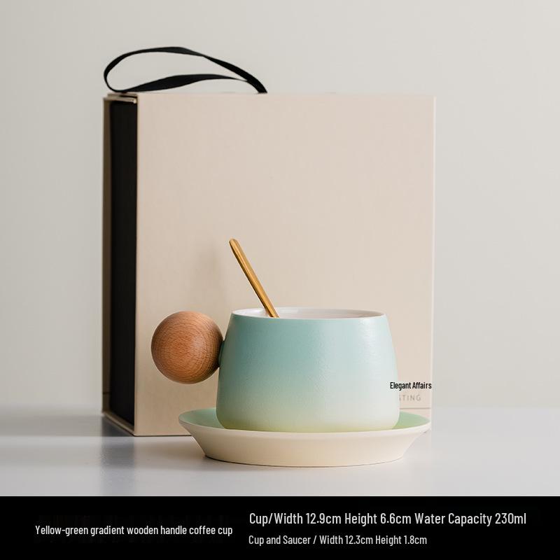 Creative Ceramic Coffee Cups - Elegant Mugs for Home or Office and Perfect Company Souvenir