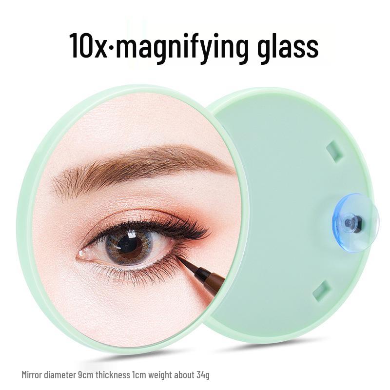 5X/10X HD Suction Bathroom Magnifying Makeup Mirror, Portable Single-Sided Beauty Tool