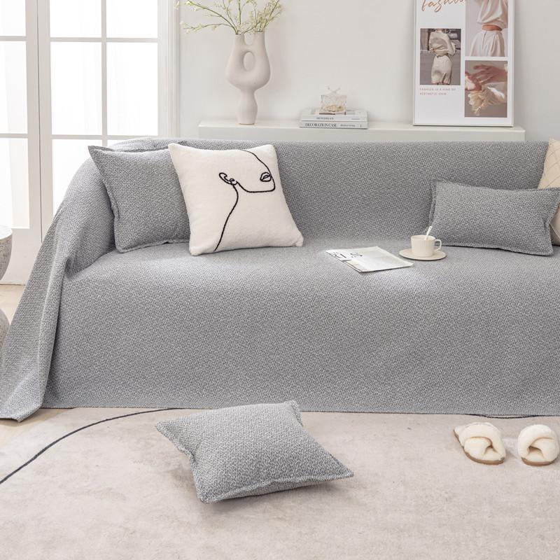New Cotton and Linen Textured Sofa Towel for All Seasons, Anti-slip Sofa Released, Simple Sofa Cover
