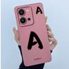 For Vivo Y35 Case Cute Initial Letters Soft Liquid Silicone Back Cover For Vivo Y 35 4G Funda Anti Drop Phone Protector Coque