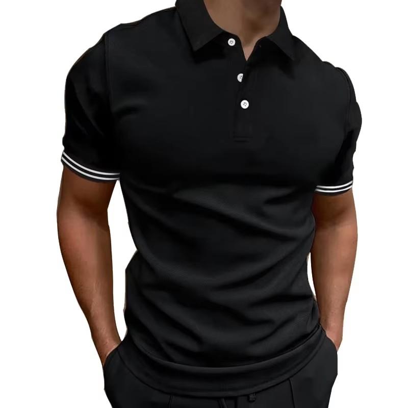 Fashionable 3D Digital Printed Men's Short Sleeved Polo Shirt Cross-border Hot Selling Comfortable To Wear Summer