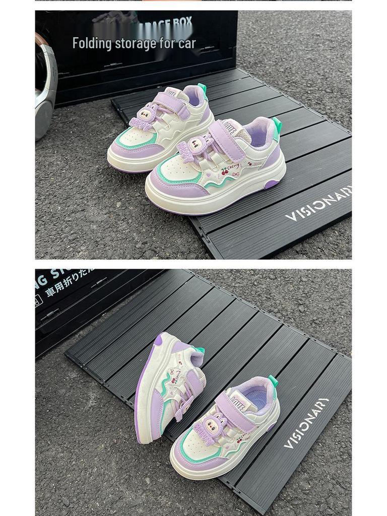 2025 Autumn Girls' Casual Princess Sneakers - Soft Sole Sports Shoes for Middle and Big Kids