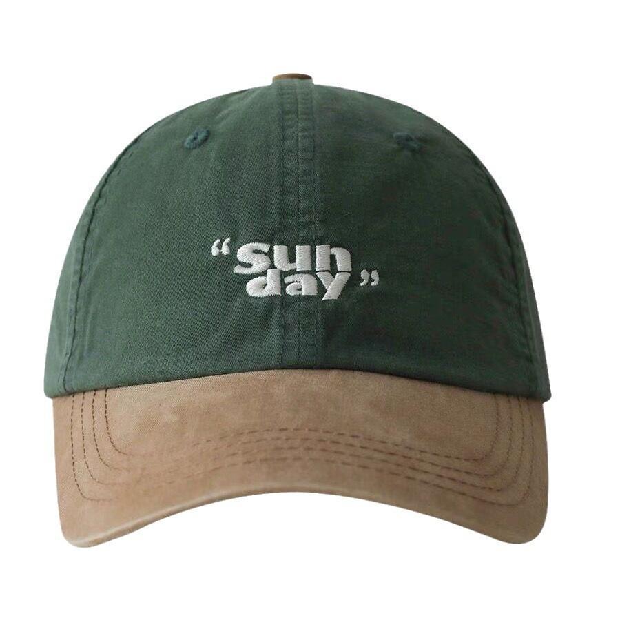 

Ніша контрастного кольору дизайнерська кепка особистість модна корейська відкритий ретро спортивний капелюх м який верх бейсболки чоловіки та жінки adjustable