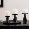 3PCS/SET Stand Nordic Golden Candle Holder Cone-shaped Scented Candles Pillar  Valentine's Day