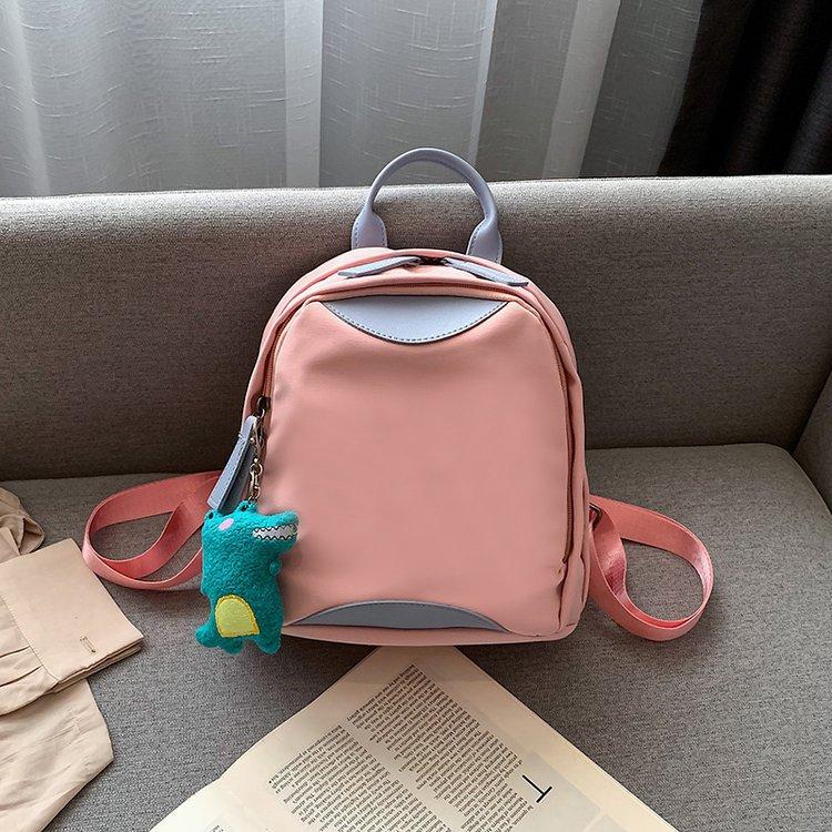 Backpack Lightweight Backpack Contrast Color Small Fresh Student Schoolbag Cute Girl Class Bag
