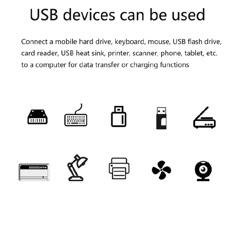 High Speed USB Adapter USB HUB Splitter Expands Device Connections with 3 Ports