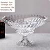 Flavinmci European Style Serrated Crystal Glass Fruit Bowl