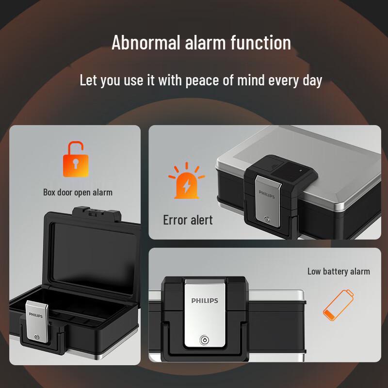 Philips Portable Waterproof Flip-Top Safe