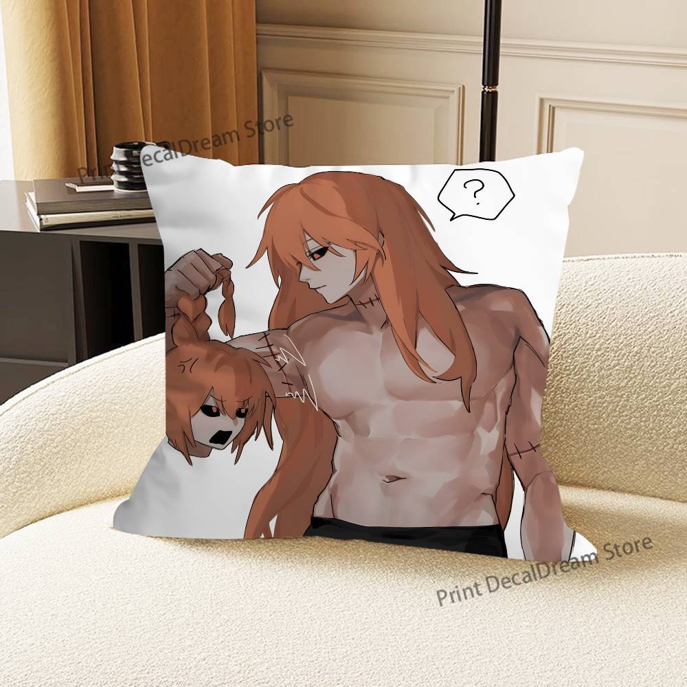 H-HomicipherS Mr Cushion For Bedroom Car Coffee Shop Room and Living Room Sofa Decorative Pillow Cover Case