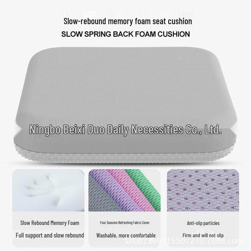 All-Season Car Seat Cushions with Slow Rebound Memory Foam, Available In Various Sizes