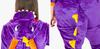 Kostium Onesie purple dragon - S