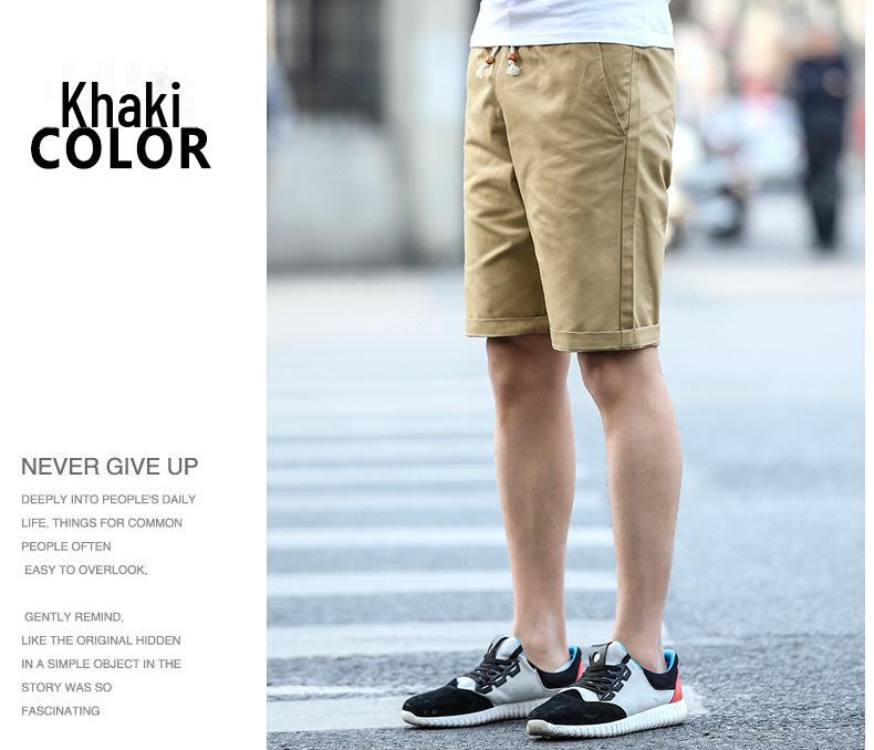 Herrars Trendiga Lediga Bomullsbadshorts - Mellanlånga, 5-punkts, Design i ett stycke