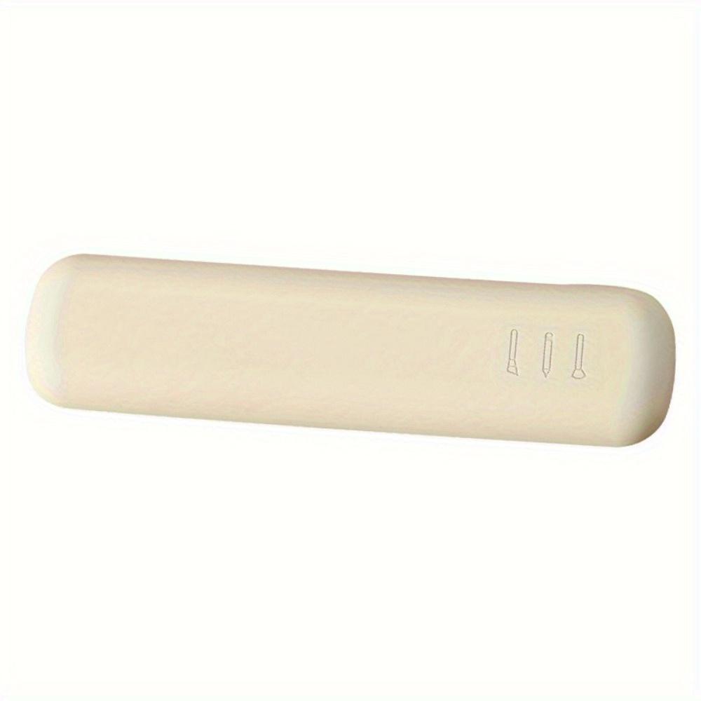 

Дорожный держатель для кистей для макияжа, силиконовая сумка для косметических кистей, чехол для спонжей для макияжа, портативные водонепроницаемые инструменты для макияжа бежевый