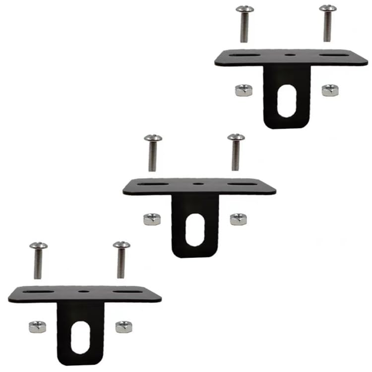 

ALECLOT Крепления для мотоциклетной видеорегистратора, Задние, Универсальные Левое/Правое 3 Штуки, Сталь, 0.06 дюйма (1,5 мм) Толстый, черный катионный Left and right general purpose чёрный