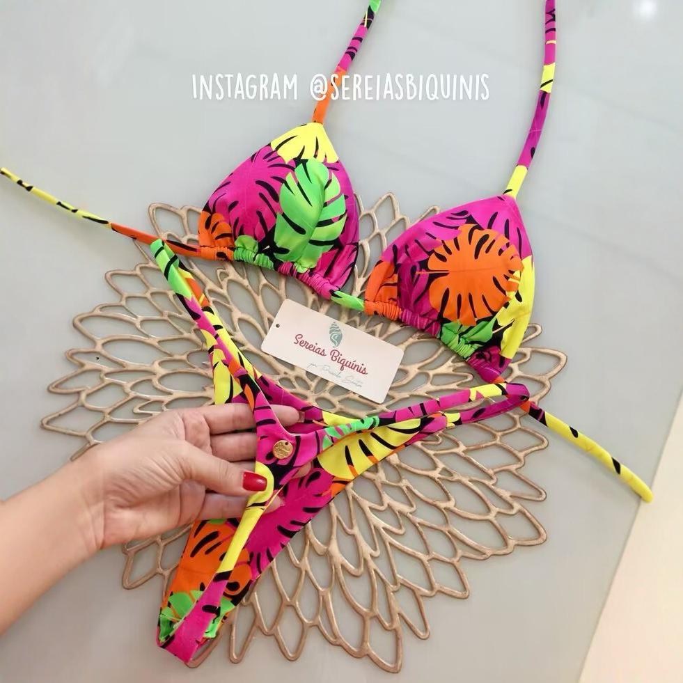 European and American Print Bikini - Women's Sexy Beach Swimwear