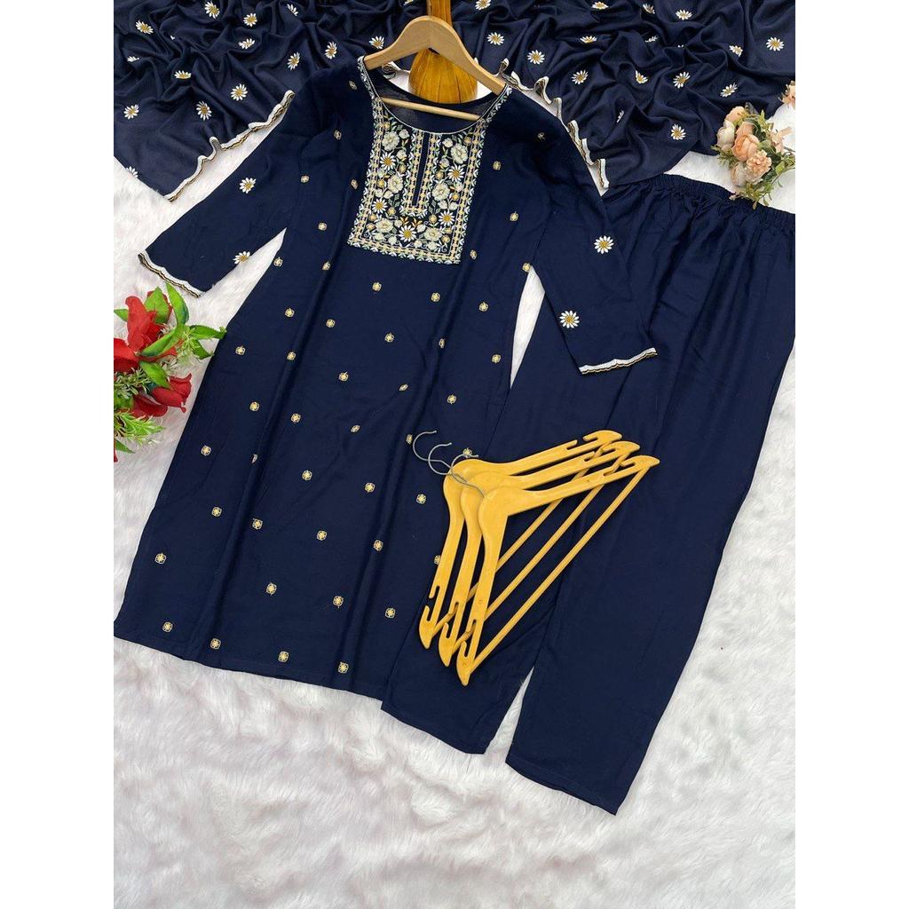 Presenting New Reyon Beautiful Suit Set and Duppta