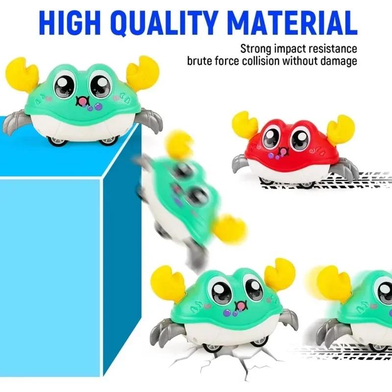 Crawling Crab Baby Sensory Inertial Toys Infant Learning Crawl Walking Cartoon Cute Montessori Toy for Kids Children Gifts