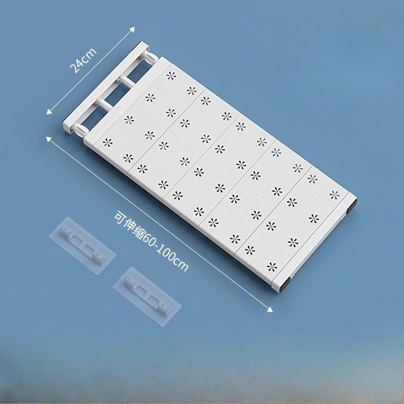 Adjustable Telescopic Shelf Divider Organizer Without Drilling/Multifunctional Plastic Partition Rack/Layered Partitions/Save Space