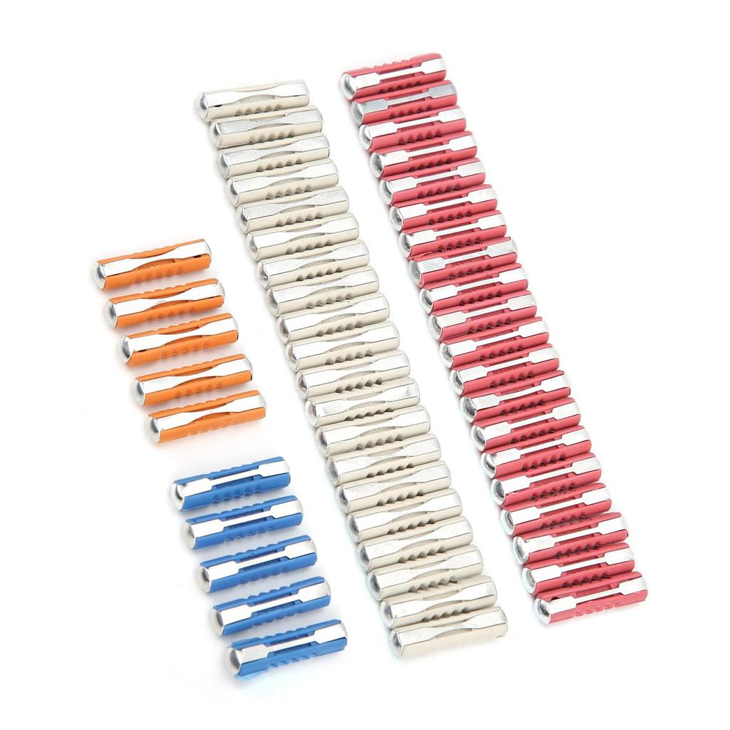 Car Fuse Torpedo Type European Car Fuse Kit Standard Durable with 50 Fuses for Most People