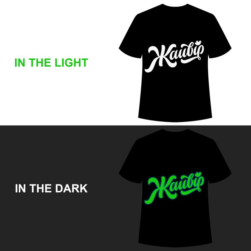 1 Pack Pu Micro-elastic Heat Transfer Hot Luminous Lettering  Film