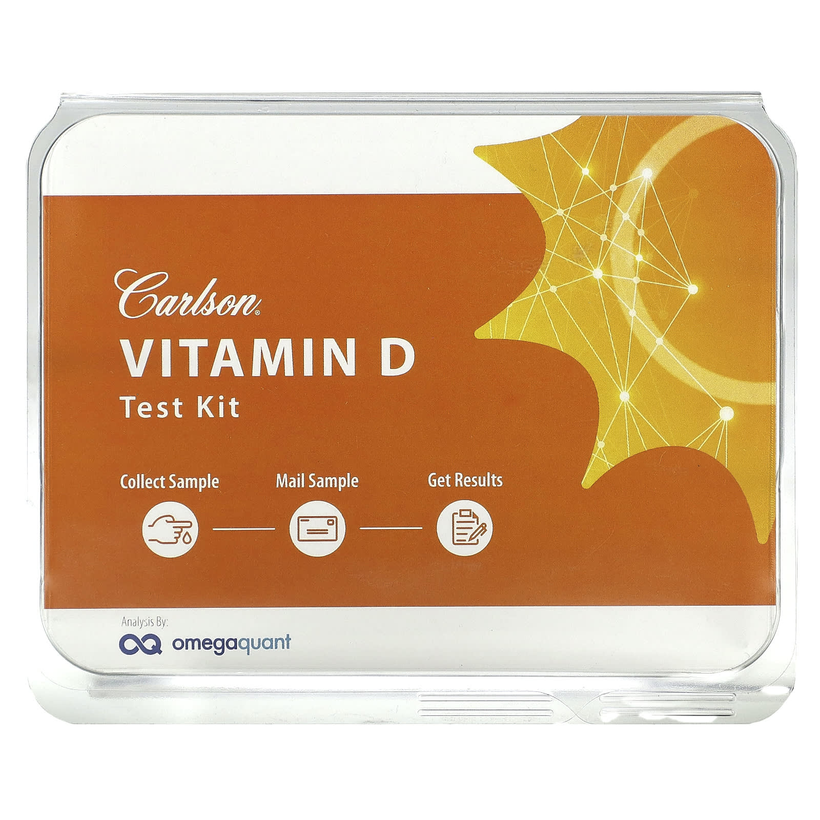 

Carlson, Vitamin D Test Kit, 1 шт