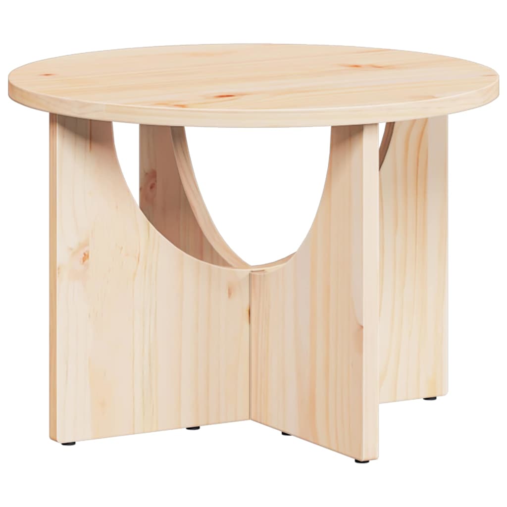 Natural Coffee Table 50 x 50 x 35 cm Solid Pine Wood