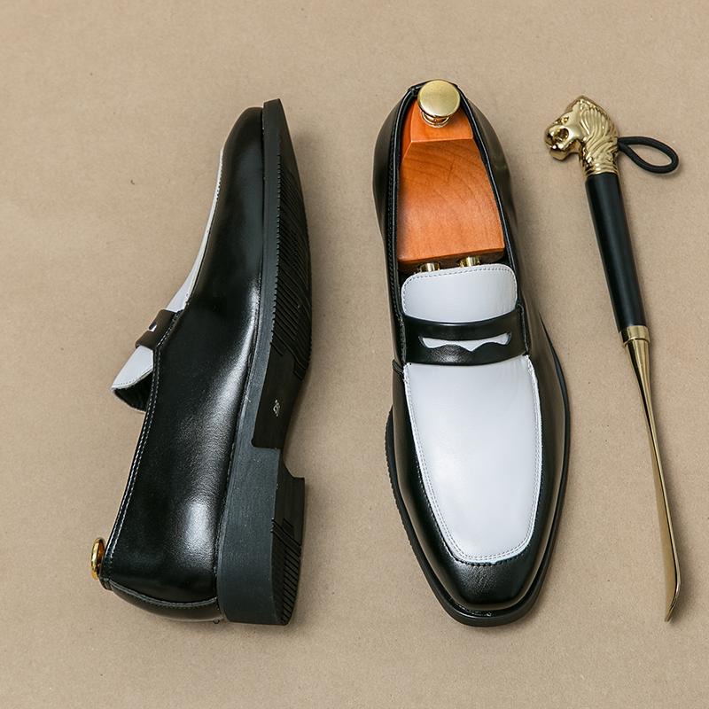 

Ретро Мужские Лоферы Мужские Толстоподошвенные Износостойкие Удобные Кожаные Туфли Британские Деловые Банкетные Социальные Мужские Туфли Размеры 38-48 48 белый