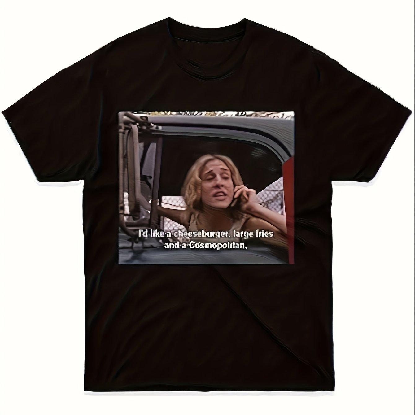 2026 New UnisexS TShirt Featuring A Design Inspired By Carrie Bradshaw Perfect for Family Gifts Crew Neck AllSeason S