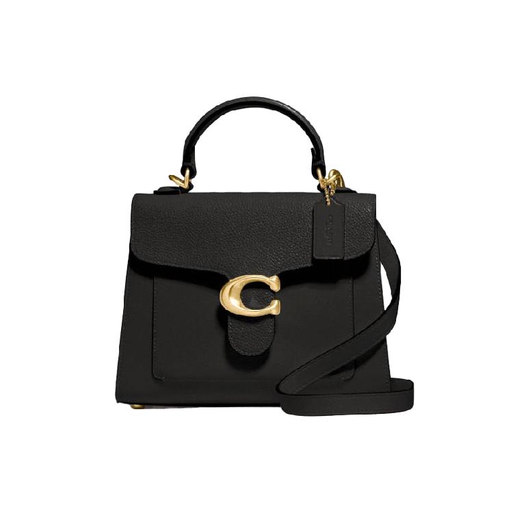 

Новая женская сумка через плечо COACH Tabby из лоскутной кожи теленка, сумка кроссбоди, маленькая сумочка, черная, 636-B4BK 20.1*8.9*14.5CM