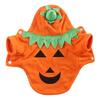 Halloween Pumpkin Dog Clothes Breathable Orange Dog Hoodie Pet Cosplay Costume for Pet Dog Cat