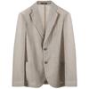 FW23 Business Suit Coat Men's Light Linen Brown H41G51-E1D01-112
