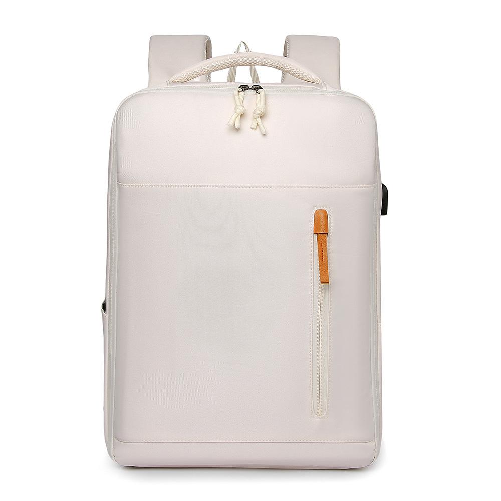 Student Schoolbag Ladies Backpack Solid Color Simple Men Travel Backpack Short-distance Business Trip Hand Luggage Bag