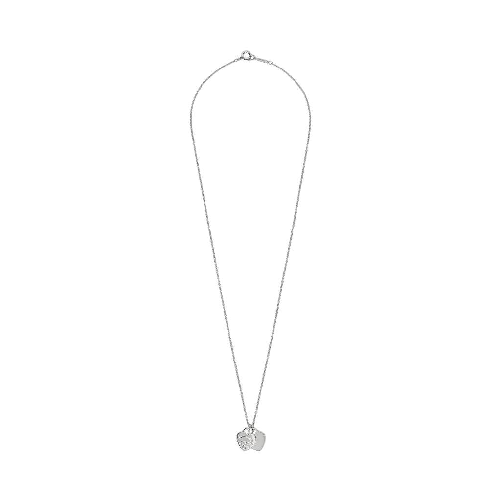 Tiffany & co. Return To Tiffany Dubbel Hart Hanger Zilver