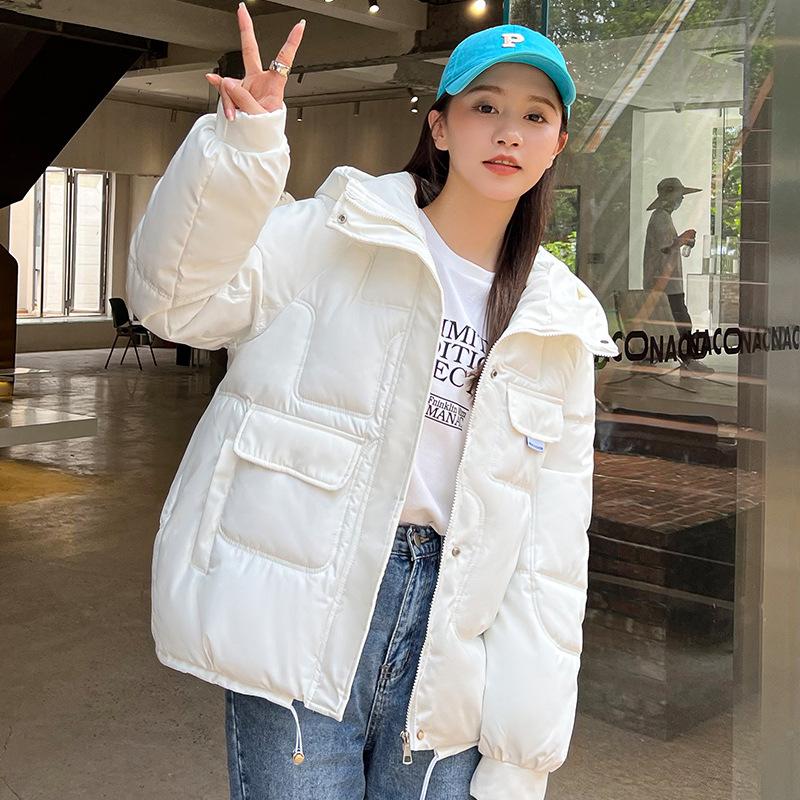 Hooded small  clothes women's new design sense niche coat winter down  jacket student  clothes