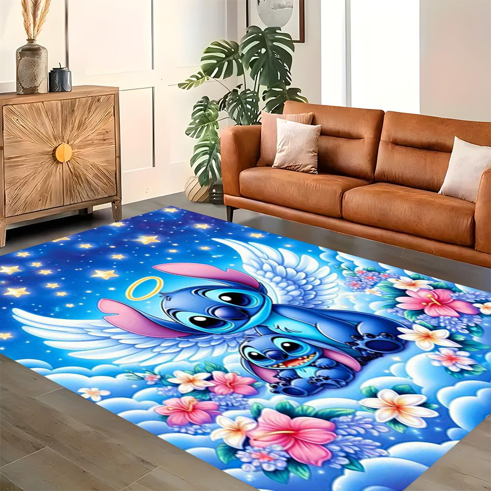 Stitch Angelic Fantasy for Living Room rug, Bedroom, Study Room, Hallway Decoration, Perfect for Home Decoration or Holiday Gifts