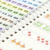[Faddishdeal] Vier magische Schreibübungsbücher, magische Kalligrafie-Übungsbücher, die wiederverwendet werden können, Nachverfolgbücher (4 Bücher + 1 Stift + 8 Ersatzminen)