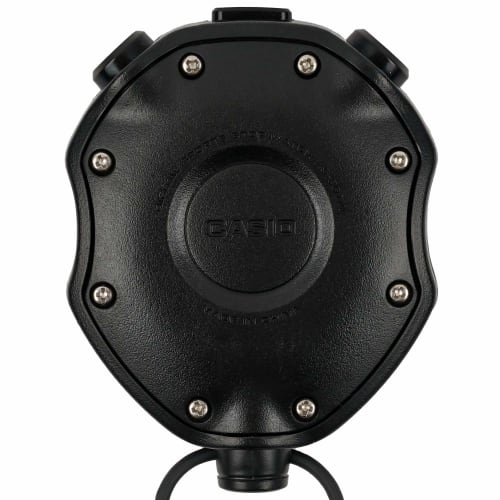 Casio Stopwatch for Soccer, Lap Time, Split Time, Dual Memory, 5 ATM Water Resistance, Silent Operation, Black, HS-80TW-1JH