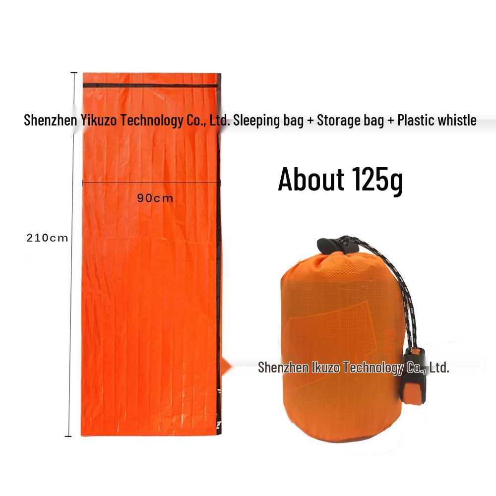 Portable Emergency Survival Sleeping Bag with Multifunctional Insulation for Hiking and Camping