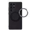 VILI D-THS Series for Samsung Galaxy S23 Ultra Magnetic Case Ring Kickstand PC TPU Phone Back Cover with Strap